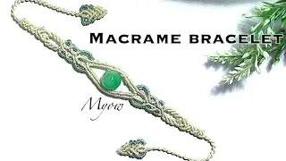 Macrame bracelet tutorial- jade green eyes - Myow#96