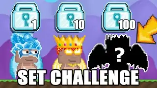 1DLS 10DLS 100DLS SET CHALLENGE! Ft. VinOscar | Growtopia