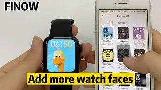 Finow hw12 smartwatch review IWO13 Series 6 Rotate Button & How Custom Watch Face&Bluetooth calling