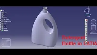 Design of Detergent plastic bottle with surfacing in CATIA I Generative Shape Design
