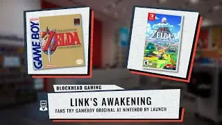 Link's Awakening | Gamers try Game Boy original at Nintendo NY | BlockHead Gaming