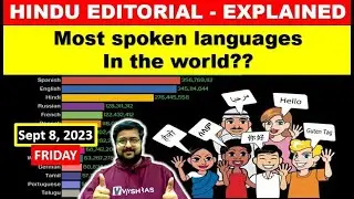 Sept 8, 2023 | HINDU EDITORIAL | FRIDAY | India South Korea explained | Language Diversity Index