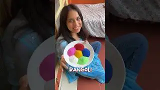 I Only Ate What I Drew Food Challenge - Diwali Rangoli Edition 