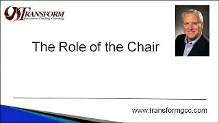 Role of the Chair