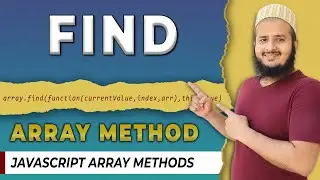 Find Array Method |  Find method in JavaScript  | Array Methods in Javascript | Hindi | 2022