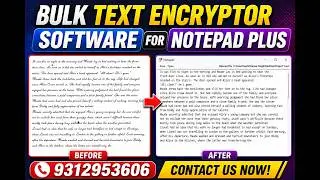 Bulk Text Encryptor Software for Notepad Plus |  Data Entry Images to WRT Conversion in seconds .wrt