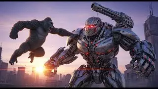 King Kong 2025: The Epic Showdown as King Kong fights against the transforming robot Titan-Borg