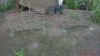 Делаю плетенный забор, дела житейские #1.
