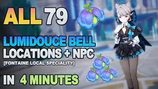 All 79 Lumidouce Bell Locations Genshin Impact | Detailed Route Guide | Lynette Ascension Materials