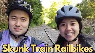 Riding Through the Redwoods on The Skunk Train Railbikes