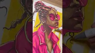 Painting with Ohuhu Skin Colors #drawing #ohuhumarkers #ohuhu