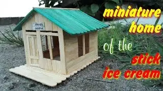 Ide Kreatif Cara Membuat Miniatur Rumah Dari Stik Es Krim