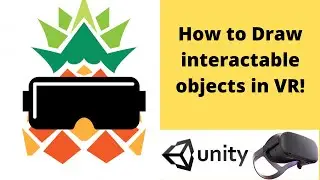 HOW TO DRAW INTERACTABLE OBJECTS IN VR using Unity!  Oculus Quest and all other headsets!