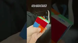 2x2 stop motion solve #fyp #rubikscube #stopmotion #speedcubing #cool