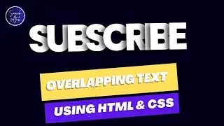 Overlapping Text CSS | HTML CSS 
