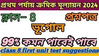 class 8 vugol first unit test suggestions 2024. class 8 geography first summative suggestions 2024.