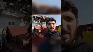 The first footage from the attacked Russian ship!