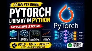 PyTorch Library in Python for Machine Learning | Complete Beginner Tutorial with Examples