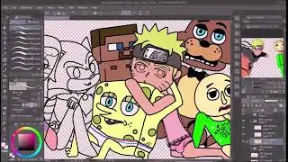 Cursed Utau Boys - P & C || Cursed Art Time-lapse