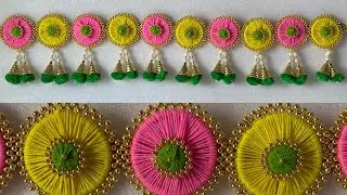 Woolen Craft Ideas | Dussehra/Diwali Home Decoration Ideas | Door Toran Making Ideas With Wool