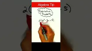 Distributive Property in Algebra #maths #mathtutorial #algebra