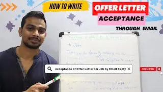 How to Write a Reply for Offer Letter Acceptance through Email | Acceptance of Offer Letter by Email