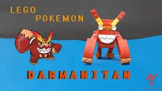 Lego Pokemon Darmanitan - (easy step by step tutorial)