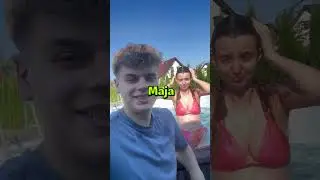 Maja in the pool 