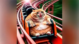 Cat and amusement park