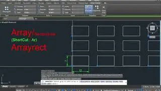 Rectangular Array Command In AutoCAD In Hindi