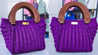 Tutorial Passo a Passo Bolsa De Crochê Linda, Fácil E Rápida