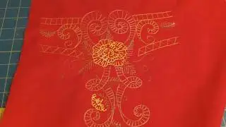 Embroidering a design too large for my hoop