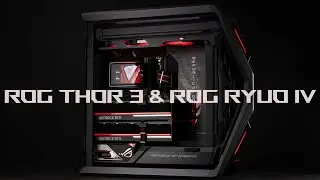 ROG THOR III 3 1600W & ASUS ROG CURVED AIO RYUO IV BUILD! BONUS GPU TEMPS FOR DUAL ASTRAL 5090 STACK