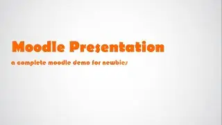 Moodle 4.1 - A complete Moodle demo for newbie's.