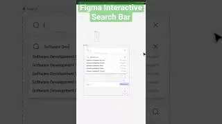 Figma Interactive Search Bar 