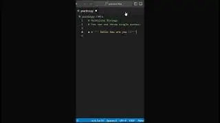 Multiline Strings | 