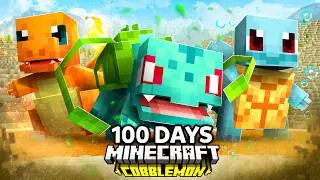 I Spent 100 Days in COBBLEVERSE Pokémon Minecraft VS. my Rival! (Duos Cobblemon)