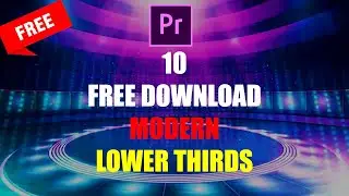 10  Free Lower Thirds Premiere Pro Motion Graphics Templates