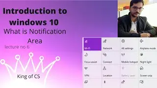 Introduction to Windows 10 What is Notification area in Urdu lec # 6 2020 #notificationarea
