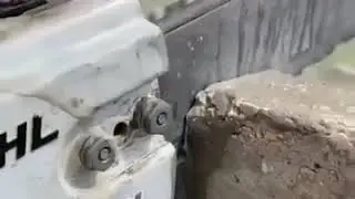 Бензопила по бетону