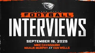 Oregon State Football Interviews: September 16, 2025