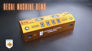 Quick Decal Machine Demo in Blender     #blender #3d #decalmachine #3danimation