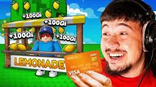 Spending $5445 to BECOME THE BIGGEST LEMONADE STAND in ROBLOX!