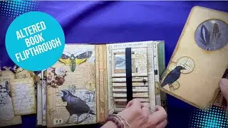 Spooky Book 666 Altered Book Flip Through