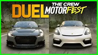 DUEL THE CREW MOTORFEST - AUDI TT RS ROADSTER VS PORSCHE 718 SPYDER
