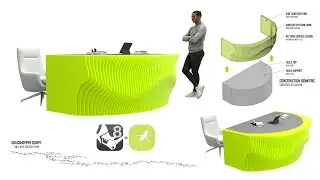 Parametric Script Table Form Array Design Using Grasshopper for Rhino 3D 