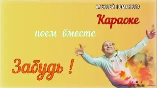 КАРАОКЕ версия - Забудь ! Алексей Романюта