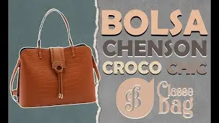 BOLSA CLASSEBAG CHENSON CROCO DE MÃO E TIRACOLO DEMONSTRAÇÃO