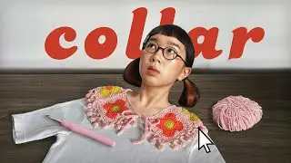 crochet flower granny collar 🌸 easy tutorial for beginners