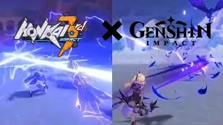 Honkai Impact 3 x Genshin Impact Collab : Fischl, Keqing & Boreas